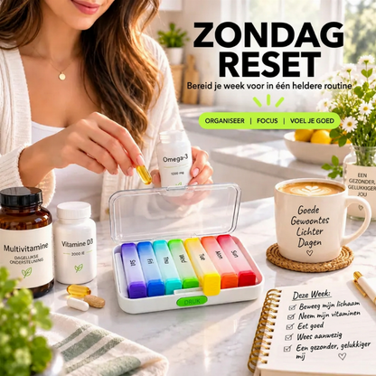 Afneembaar pillendoosje voor 7 dagen