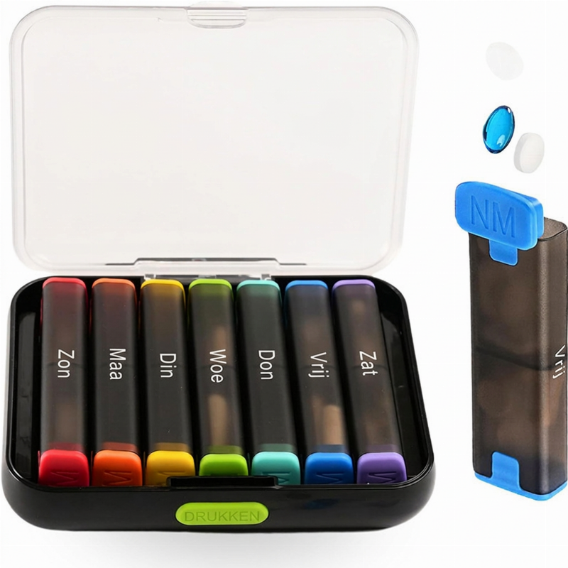 Afneembaar pillendoosje voor 7 dagen