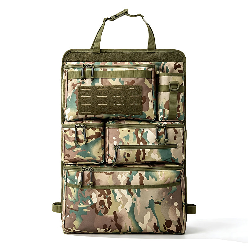 Autostoel achteropberging met meerdere vakken