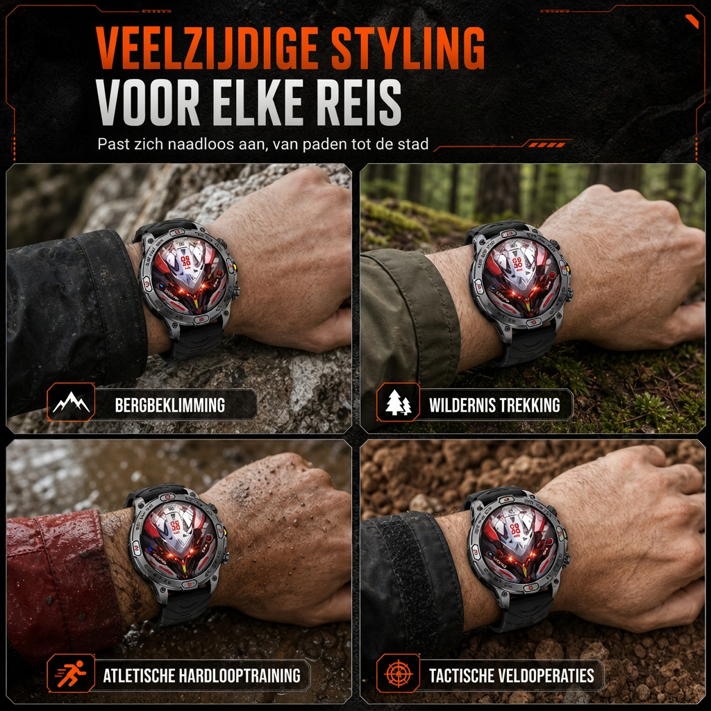 📢📢 50% KORTING!! ⏰ Robuuste smartwatch – bellen via Bluetooth & gezondheidsmonitor, duurzame outdoor fitness watch voor heren ⌚⛰️