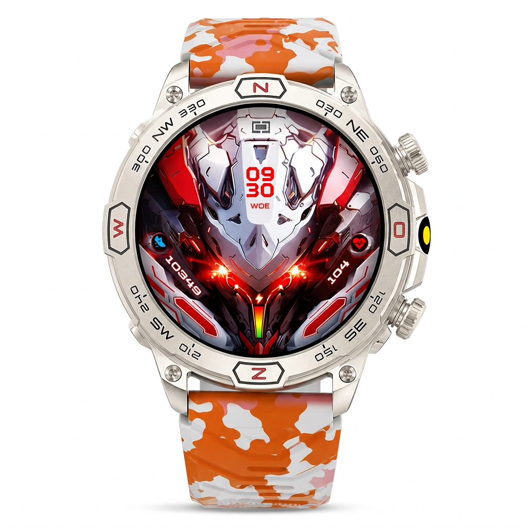 📢📢 50% KORTING!! ⏰ Robuuste smartwatch – bellen via Bluetooth & gezondheidsmonitor, duurzame outdoor fitness watch voor heren ⌚⛰️