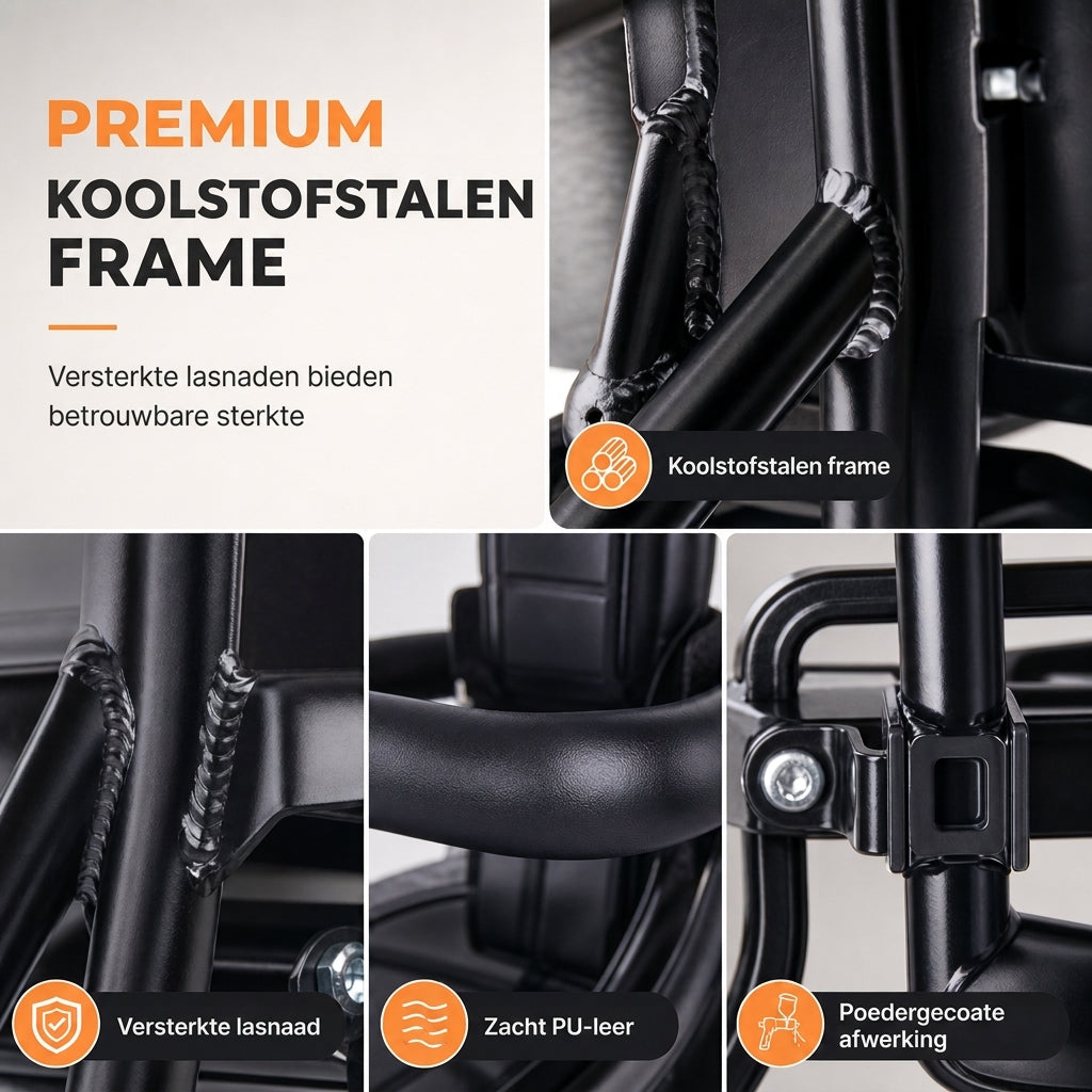⏳Beperkte Tijd Speciale Aanbieding⏰Fietskinderzitje met Rugleuning en Kussen voor Mountainbikes Buitenshuis Ouder-Kind Fietsen