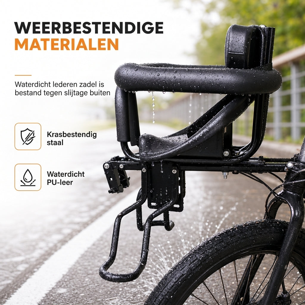 ⏳Beperkte Tijd Speciale Aanbieding⏰Fietskinderzitje met Rugleuning en Kussen voor Mountainbikes Buitenshuis Ouder-Kind Fietsen