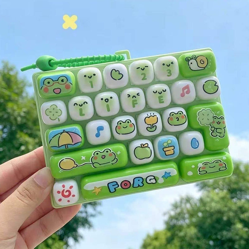 ⏳Tijdelijke Aanbieding⏰Schattige Toetsenbord Sleutelhanger Fidget Toy