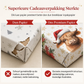⏳ Kerstaanbiedingen🎄Schotse Hooglander & Bloemen Cadeaupapier Rol – 43x500cm Feestelijk Cadeaupapier voor Kerstcadeaus, Feesten & Knutselprojecten ✨