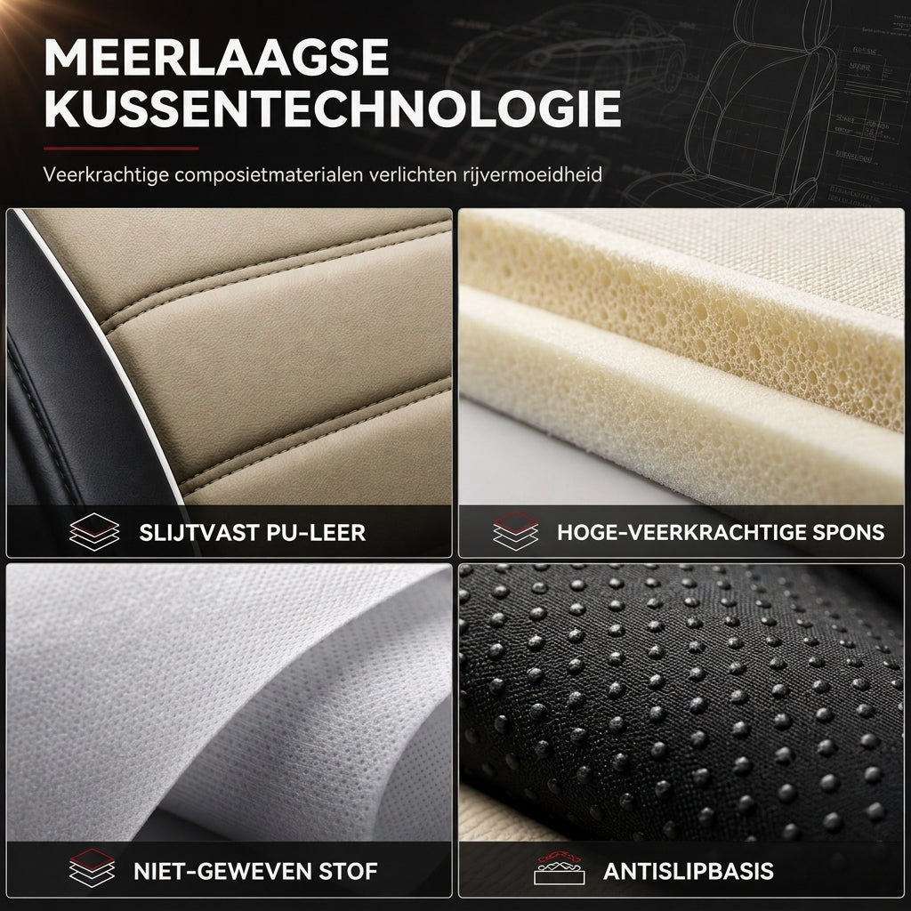 🚗 NU 50% KORTING! 🪑 Volledig bedekkende leren autostoelhoezen – Bescherming voor alle seizoenen, 5D-omlijning en veilige splitnaden – Universeel passend 🛡️