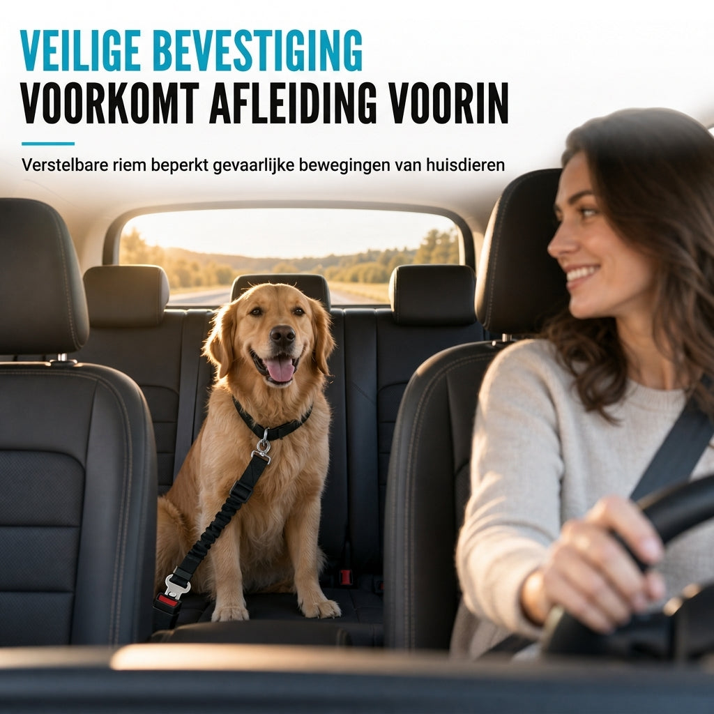 📢📢 50% KORTING!! ⏳ Elastisch nylon hondenautogordel