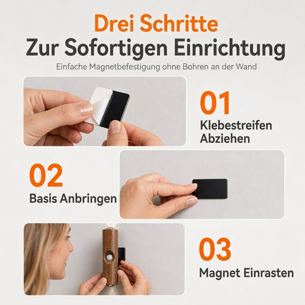 💡 50% KORTING! 🚶 Magnetische slimme bewegingssensor met RGB-verlichting – Aanpasbare sfeer ✨