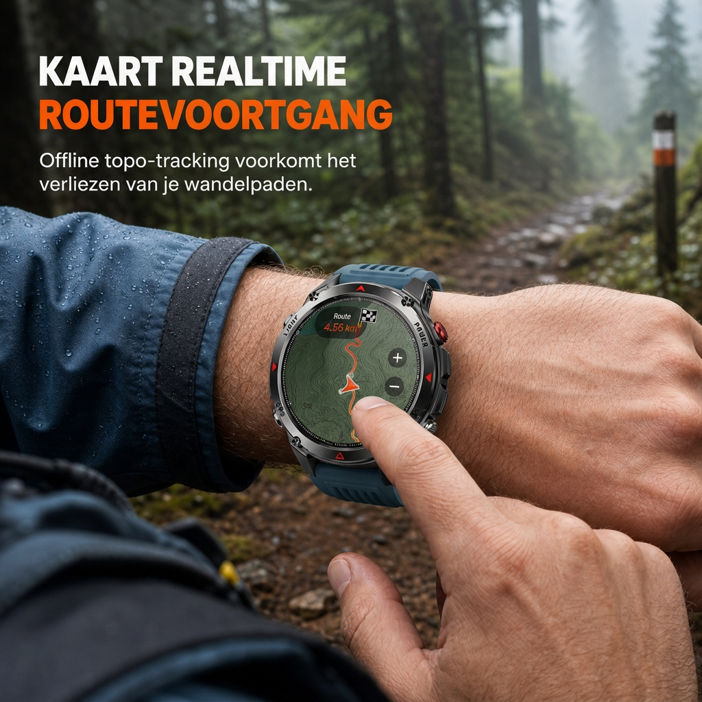 📢📢50% KORTING!! ⏰ Smartwatch met Bluetooth-bellen, GPS & Beidou-positionering, hartslag- & slaapmonitor, stappenteller & berichtherinneringen 🏃‍