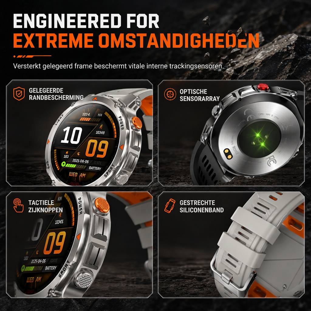 📢📢50% KORTING!! ⏰ Smartwatch met Bluetooth-bellen, GPS & Beidou-positionering, hartslag- & slaapmonitor, stappenteller & berichtherinneringen 🏃‍