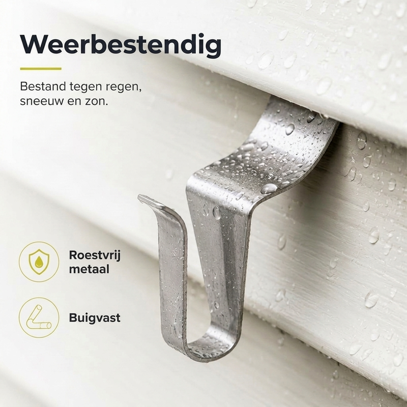 🏠 Bespaar 50%! 🔩 304 roestvrijstalen vinyl gevelplankhaken – Heavy-duty & te monteren zonder boren ✨