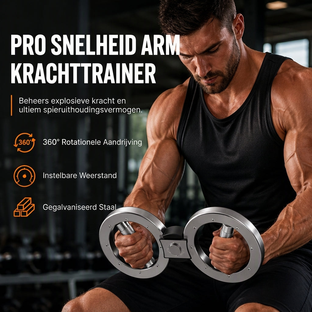 Verstelbare weerstand cijfer 8 arm trainer en onderarm/pols kracht trainer voor thuisgym en bostraining