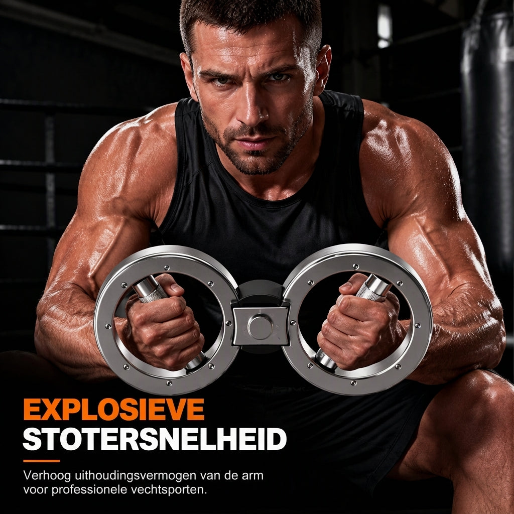 Verstelbare weerstand cijfer 8 arm trainer en onderarm/pols kracht trainer voor thuisgym en bostraining