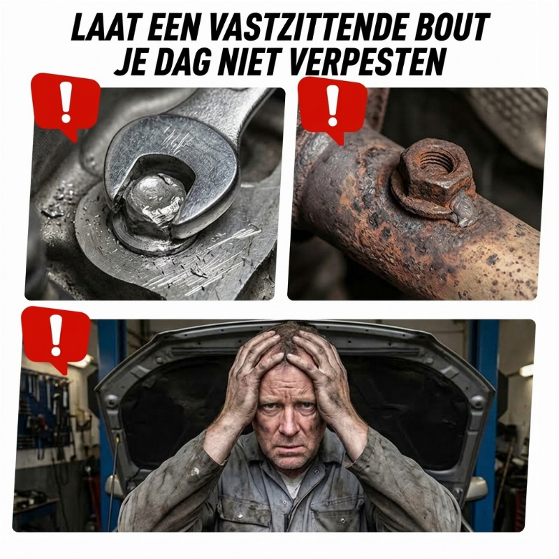 Beschadigde Bout- en Moer Uitdraaier Dopsleutelset