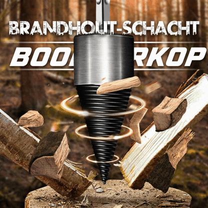 🪓 NU 50% KORTING! 🔩 Elektrische Boom Houtsplijter – Gemaakt van Hoge Koolstofstaal, Draagbaar & Snel Splijtbaar – Verander Uw Boor in een Log Splitter