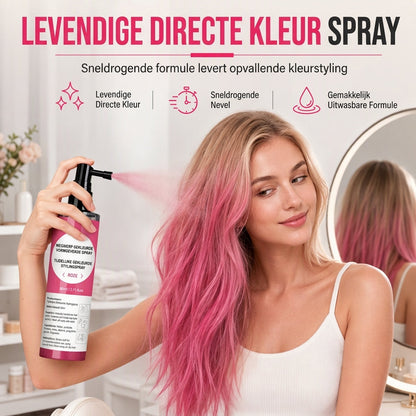 💇 Bespaar 50%! 🌈 Tijdelijke Haarverfspray – Levendige kleur & 5 sec droog ✨