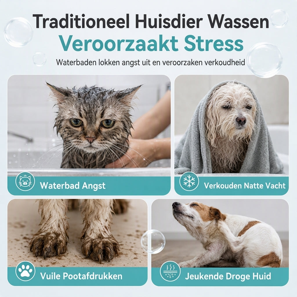 Waterloze schuimreiniger voor katten en honden