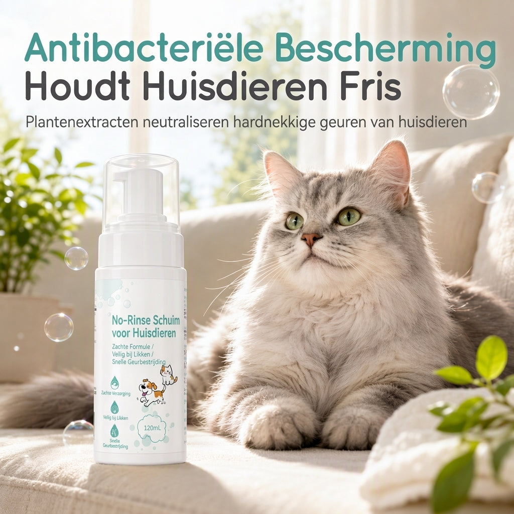 Waterloze schuimreiniger voor katten en honden