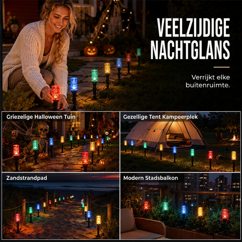 ⏳Tijdelijke aanbieding☀️Op zonne-energie werkende paallamp voor het pad🌿