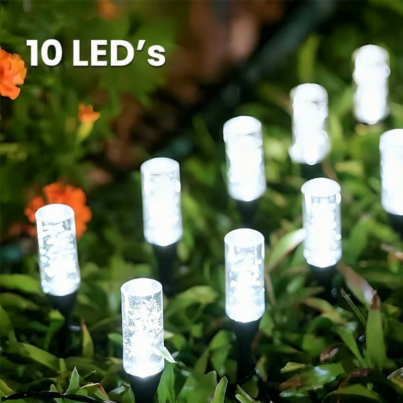 ⏳Tijdelijke aanbieding☀️Op zonne-energie werkende paallamp voor het pad🌿