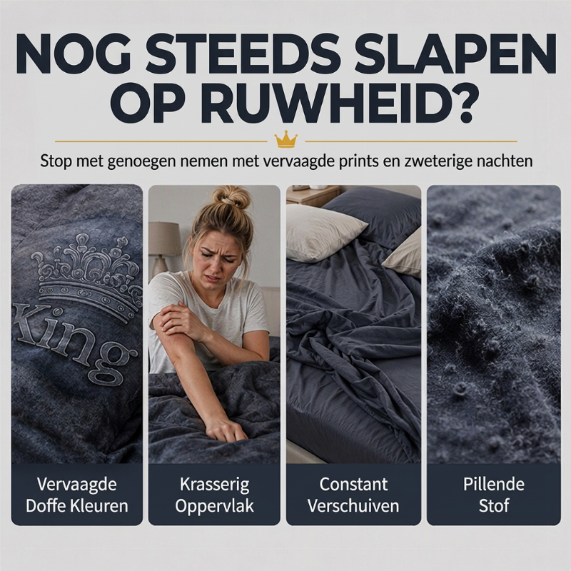 Modern King Crown 3-delige Beddengoedset
