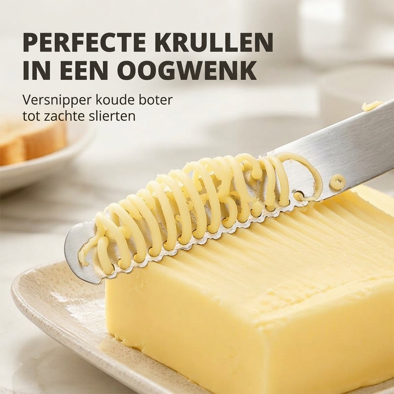 Professioneel 3-in-1 botermes en botersmeermes van 304 roestvrij staal
