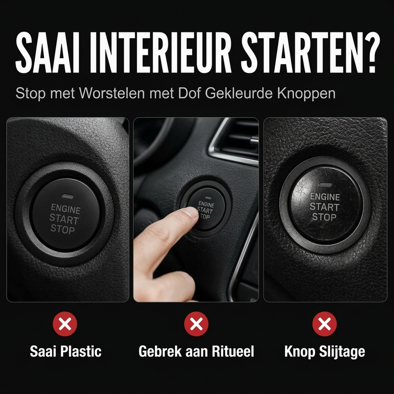 Universele starthendelcover voor auto's met één druk op de knop