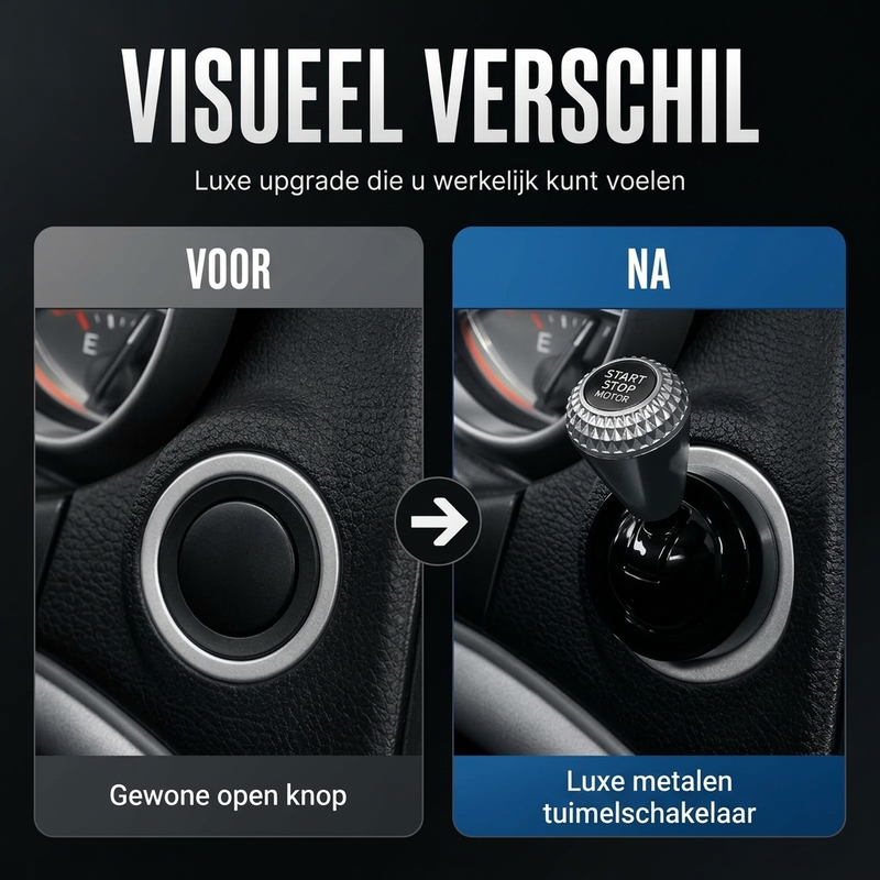 Universele starthendelcover voor auto's met één druk op de knop
