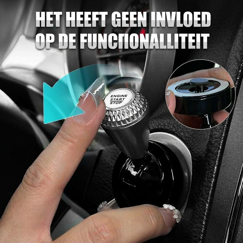Universele starthendelcover voor auto's met één druk op de knop