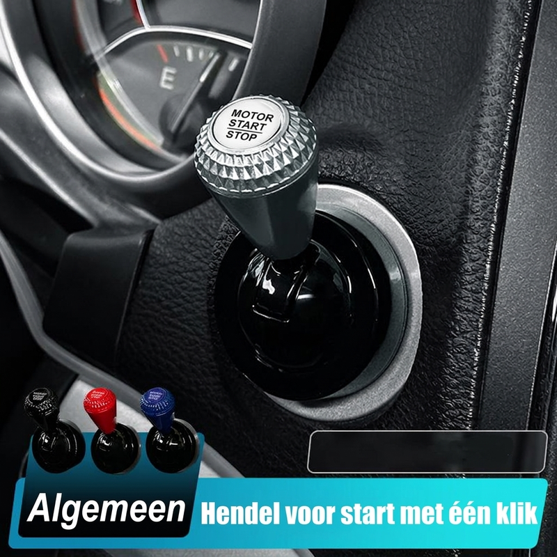 Universele starthendelcover voor auto's met één druk op de knop