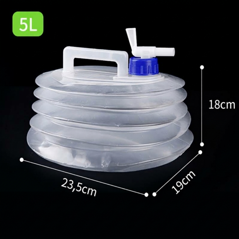 Opvouwbare watercontainer met kraan
