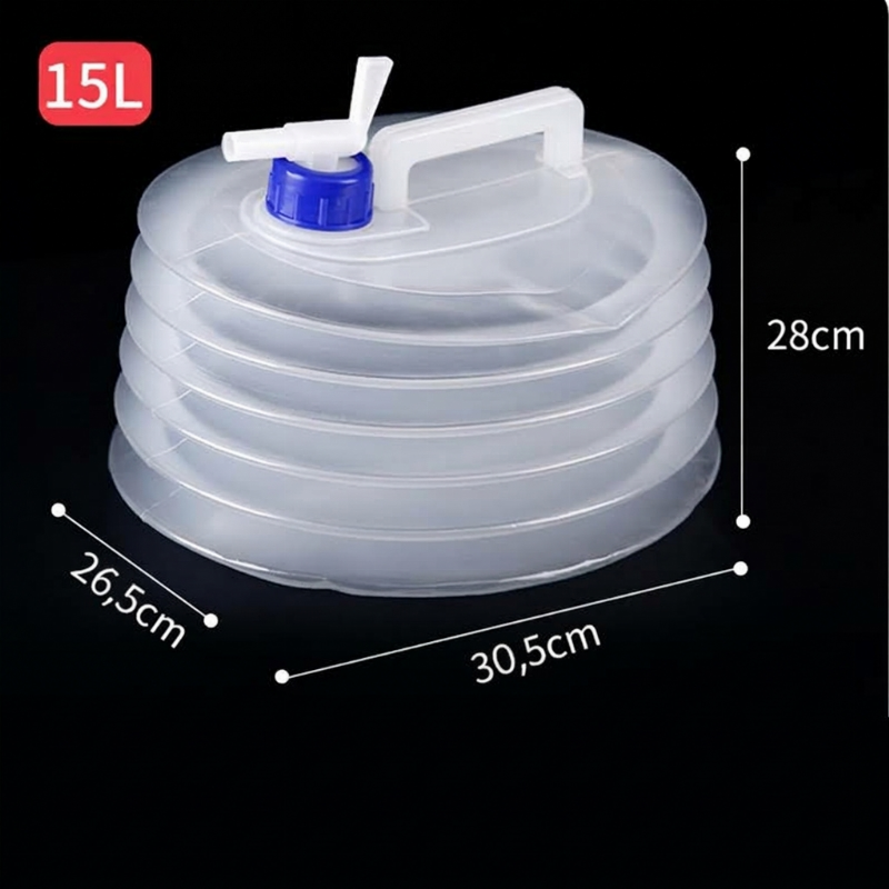Opvouwbare watercontainer met kraan