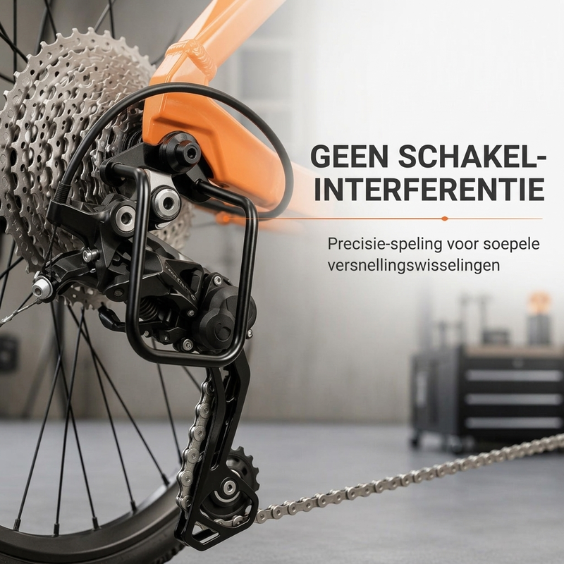 🚲 NU 50% KORTING! Achterderailleur Beschermkap – Stevige Stalen Fietsderailleur Beschermer, Schokbestendige Roestvaste Bescherming, Snel Te Installeren Universele Geschikt voor Mountainbikes