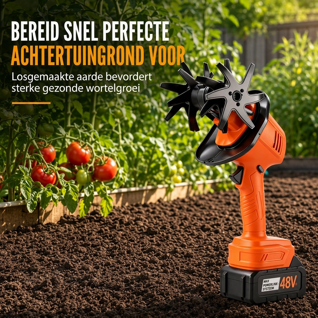🌱 TIJDELIJKE ACTIE: 50% KORTING! ⚙️ Draadloze handheld mini-grondfrees – Lichtgewicht, krachtig en draagbaar ✨