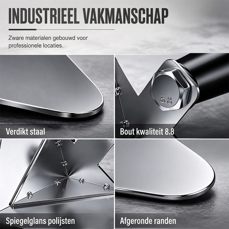 Roestvrijstalen Hoekspaan