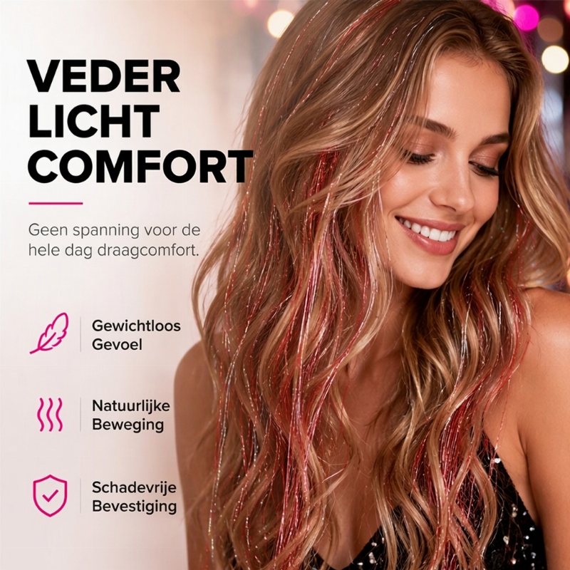 Sparkle Clip-in Haarlinten