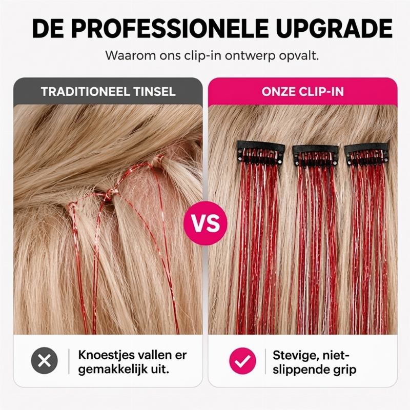 Sparkle Clip-in Haarlinten