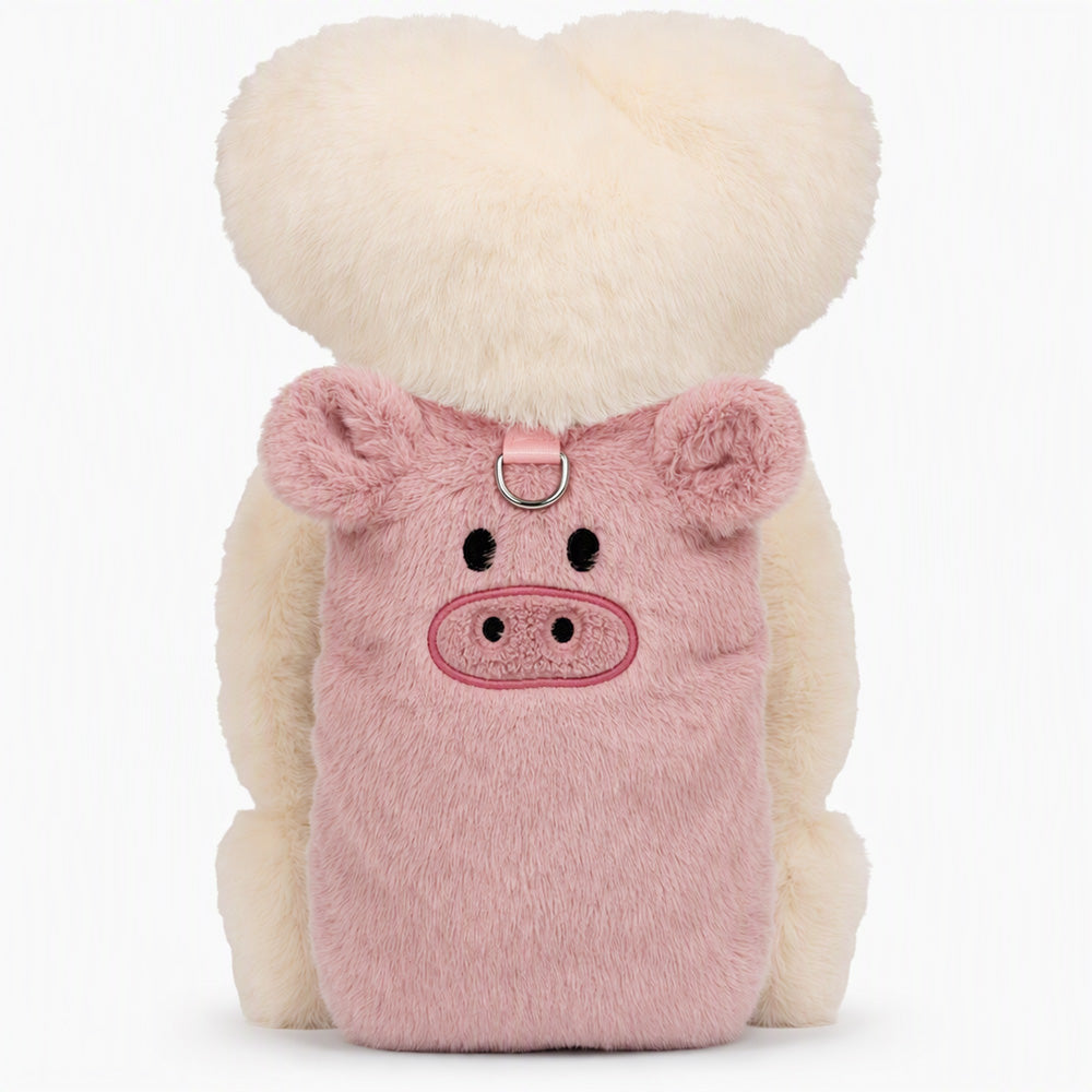 Warm vestje voor huisdieren van gevoerde fleece met cartoon borduursel, geschikt voor honden en katten