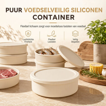 🍱💥Hoe meer u koopt, hoe meer korting u krijgt✨ Draagbare Magnetronbestendige Bento Lunchbox – Voedselveilige Siliconen Luchtvacuüm Afsluitbare Voedselcontainer voor Kantoor & Picknick 🥗