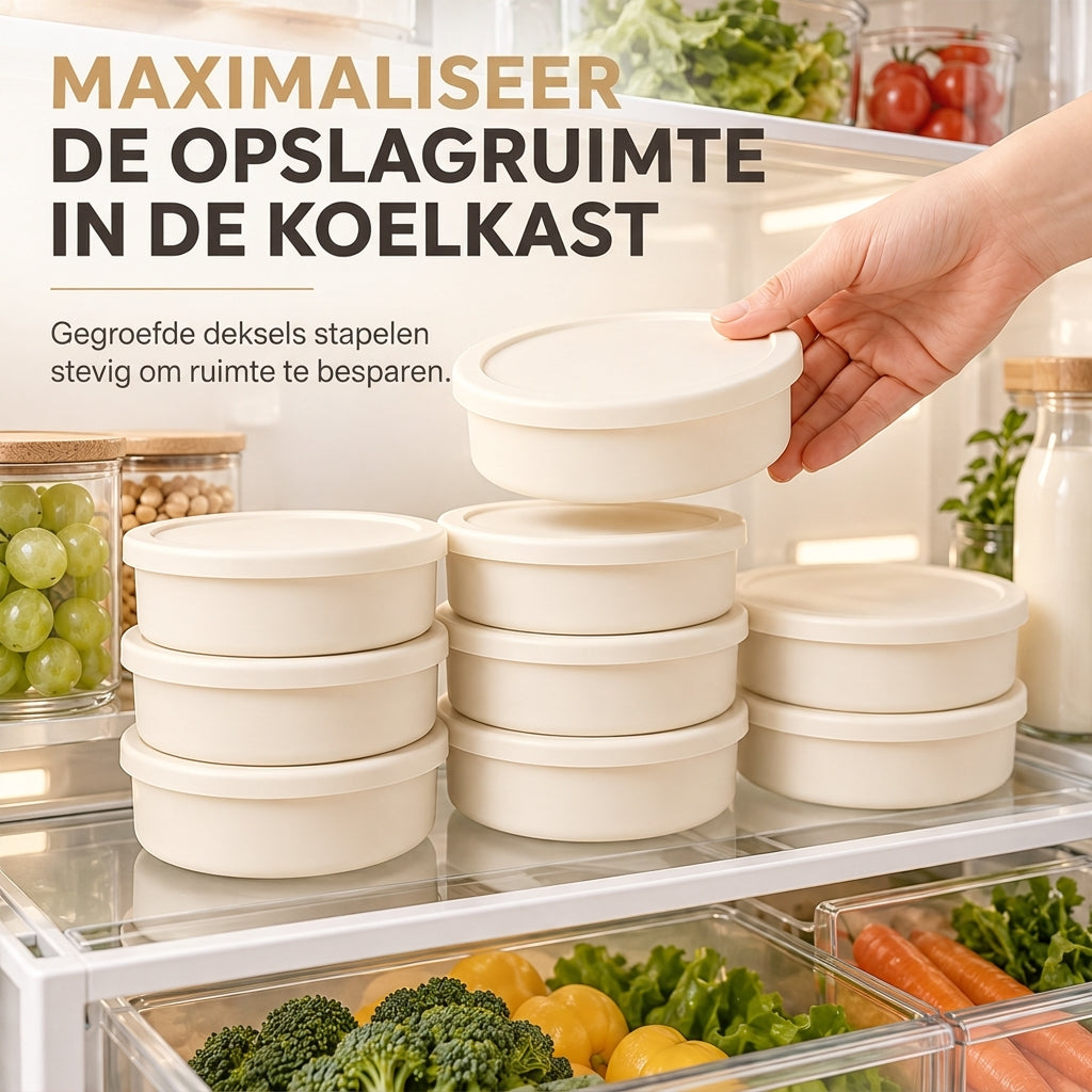 🍱💥Hoe meer u koopt, hoe meer korting u krijgt✨ Draagbare Magnetronbestendige Bento Lunchbox – Voedselveilige Siliconen Luchtvacuüm Afsluitbare Voedselcontainer voor Kantoor & Picknick 🥗