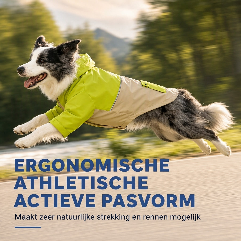 ⏳ Beperkte Tijd Speciale Aanbieding ⏰ Waterdichte Hondenregenjas met Blokkleurig Ontwerp, Buitenkleding voor Huisdieren met Vuilafstotende Beenbescherming