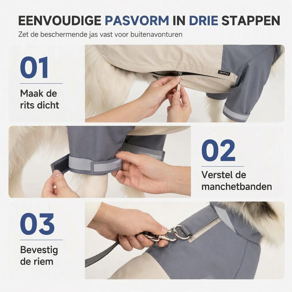⏳ Beperkte Tijd Speciale Aanbieding ⏰ Waterdichte Hondenregenjas met Blokkleurig Ontwerp, Buitenkleding voor Huisdieren met Vuilafstotende Beenbescherming