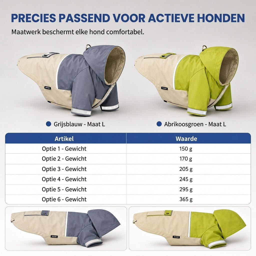 ⏳ Beperkte Tijd Speciale Aanbieding ⏰ Waterdichte Hondenregenjas met Blokkleurig Ontwerp, Buitenkleding voor Huisdieren met Vuilafstotende Beenbescherming