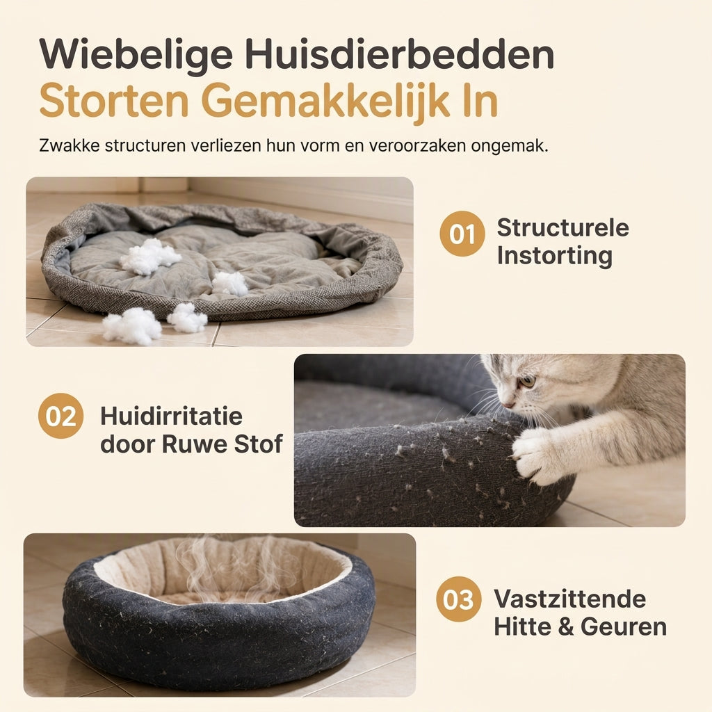 🐱 50% KORTING! ✨ Geïntegreerd Kattenbed en Krabplank – Knusse Gewoven Katoenen Wanden met Vormbehoud, Pluizig Afneembaar Kussen & Duurzaam Krasbestendig Ontwerp – Handgewoven Stiksel met Leren Accenten voor Indoor Katten 🛏️