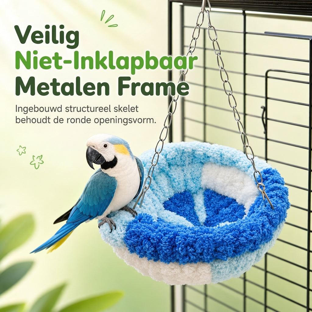 📢📢50% KORTING!! ⏰ Warme Katoenen Vogelnest Hangmat – Geef uw papegaai, cockatiel of parkiet een gezellige plek om te slapen en te schommelen ✨