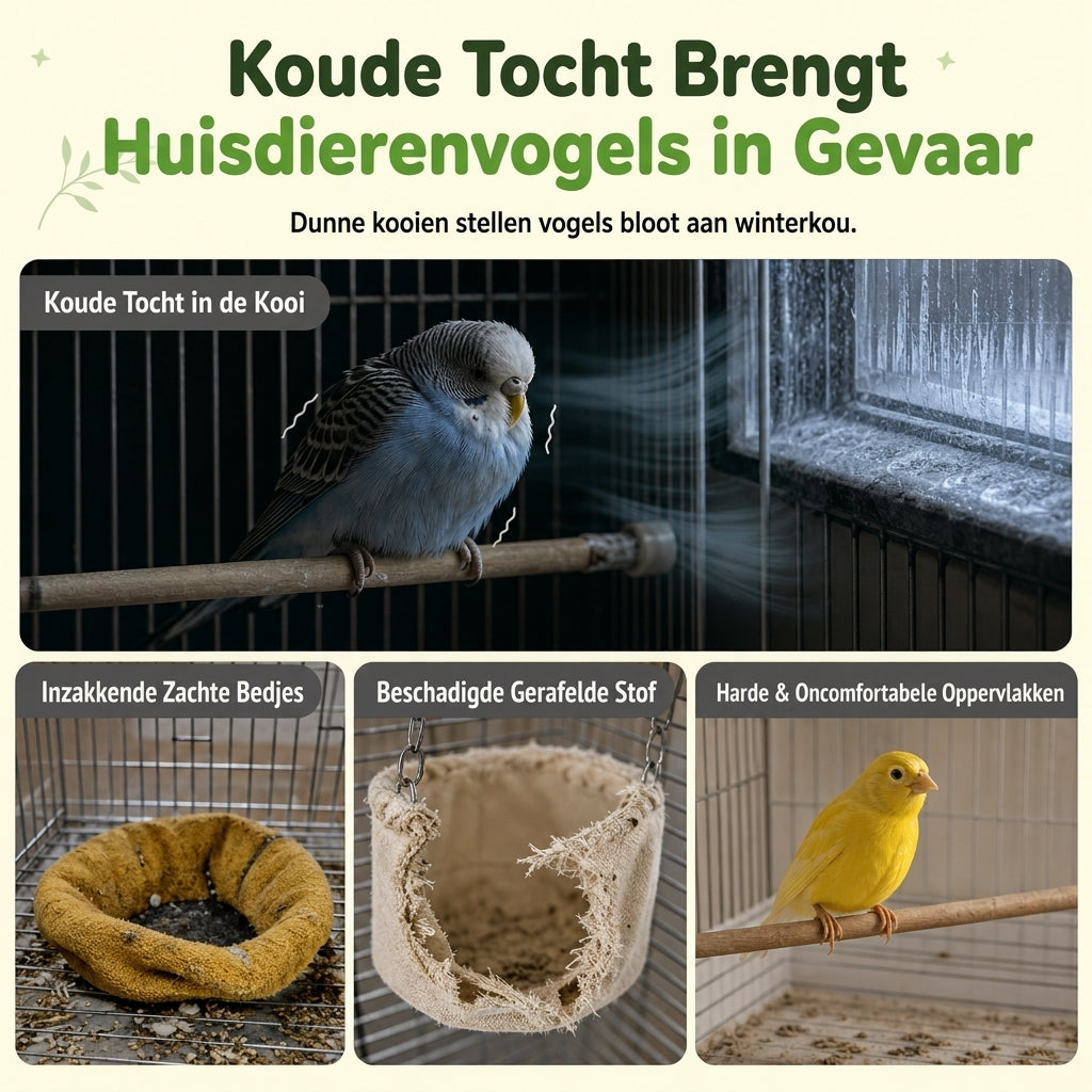 📢📢50% KORTING!! ⏰ Warme Katoenen Vogelnest Hangmat – Geef uw papegaai, cockatiel of parkiet een gezellige plek om te slapen en te schommelen ✨