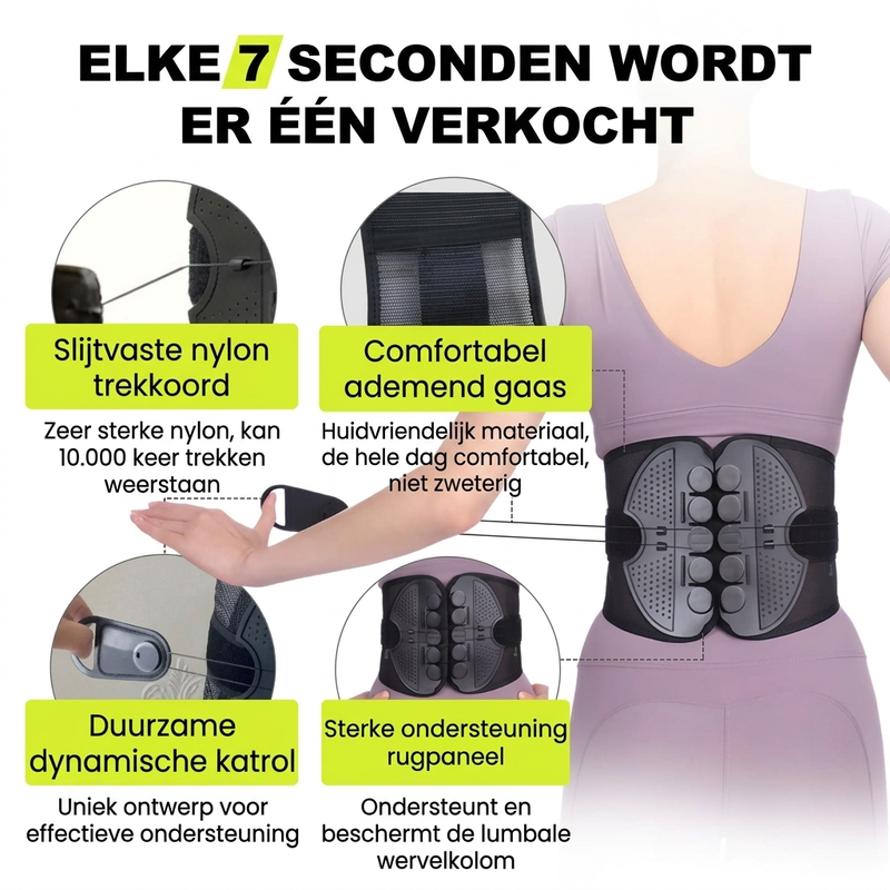 ⏳Tijdelijke aanbieding⏰Lendensteunband – Gerichte verlichting, lichtgewicht en verstelbaar 🧘