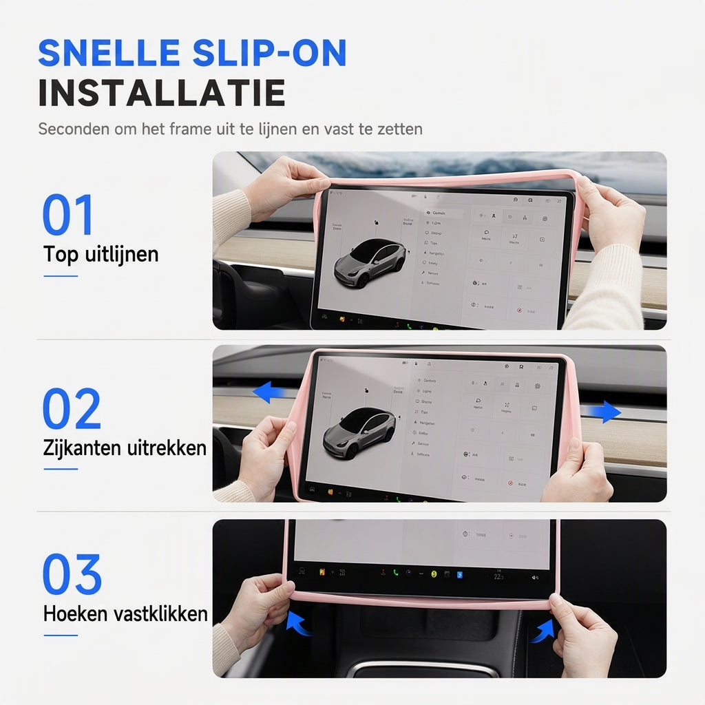 Beschermhoes van silicone voor het middenveldscherm, geschikt voor de 3- en Y-serie