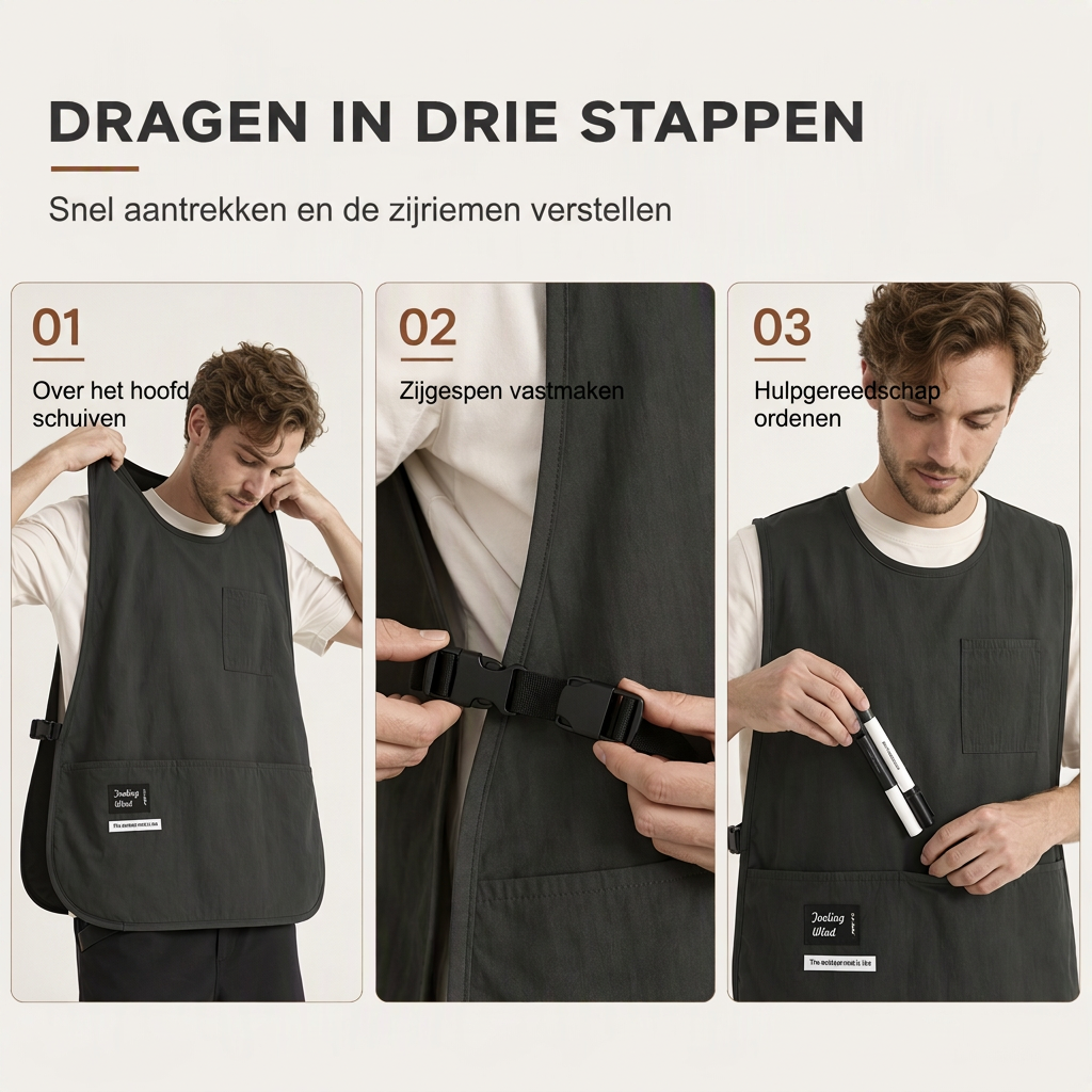 ⏳🔥TIJDELIJK 50% KORTING! ⏰Waterbestendig keukenschort met veststijl | 5 kleuren🧑‍🍳