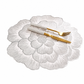 🍽️ TIJDELIJK 50% KORTING! 🌹 Noordse Stijl Metalen Pioenroos PVC Placemat – Hittebestendig, Antislip & Waterdicht ✨